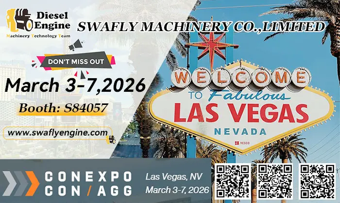 Meghívás a SWAFLY MACHINERY-hez a CONEXPO-CON/AGG 2026-on (Las Vegas)